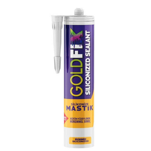 GOLDFİX SİLİKONİZE MASTİK AÇIK KAHVERENGİ 